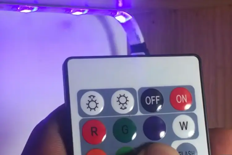 Point the Remote at the LED Lights